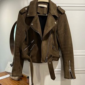 Zara Suede biker jacket, size medium
